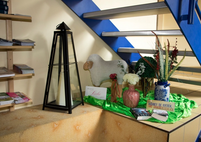 Gästehaus-Treppenabsatz